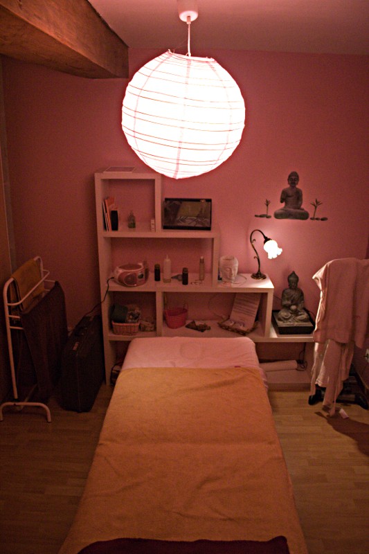 Salle de massage au gîte et chambres d'hôtes d'En Lanet