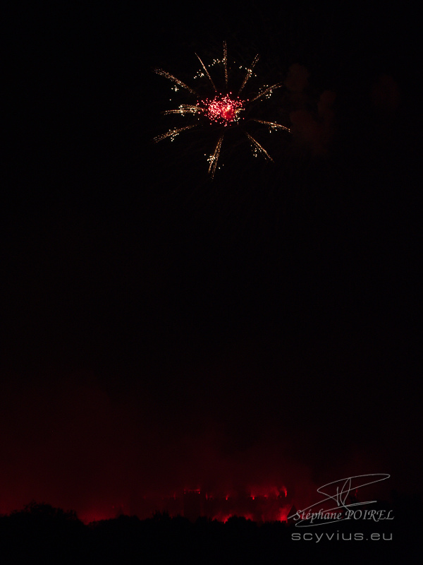 Feu d"artifice de la Cité de Carcassonne