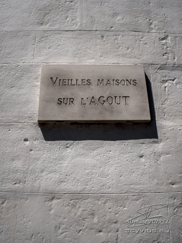 Plaque vieilles maisons sur l'Agout à Castres