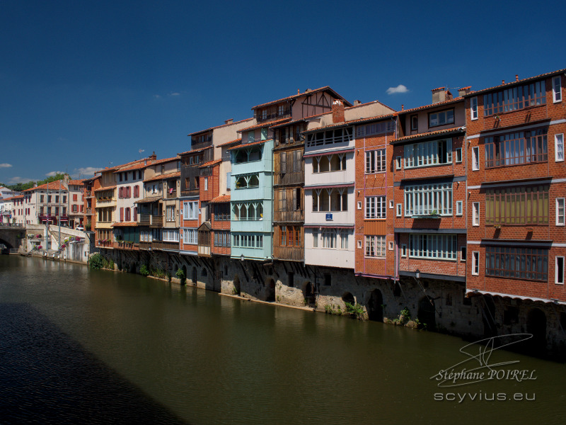 Vieilles maisons sur l'Agout à Castres