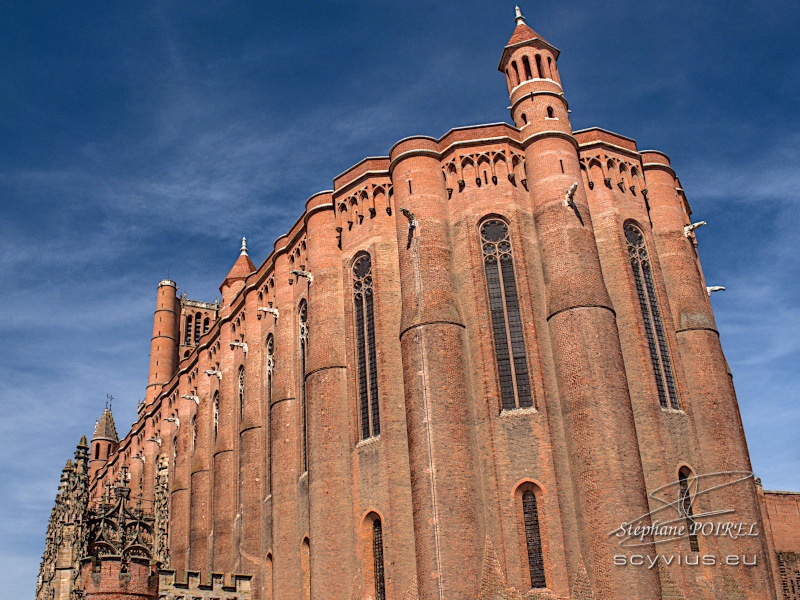 Cathédrale Sainte-Cécile à Albi, vue générale