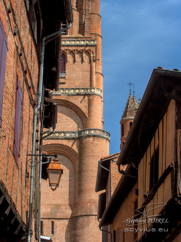 Détail de la cathédrale Sainte-Cécile à Albi