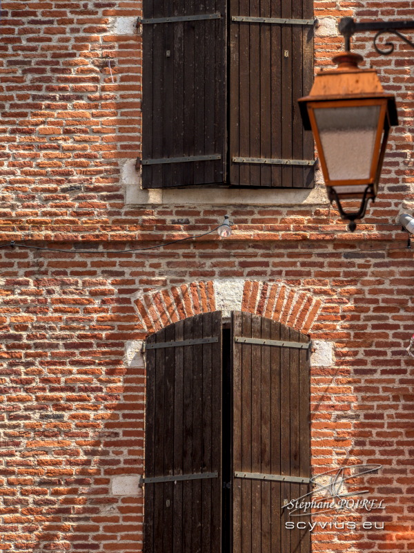 Façade de brique du vieux Albi