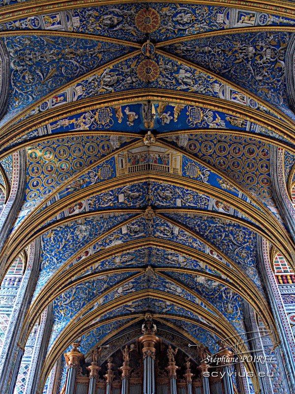 Plafond de la cathédrale Sainte-Cécile à Albi